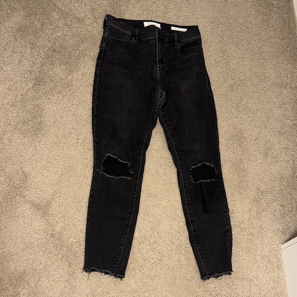 Women's PacSun Black Distressed Jeans